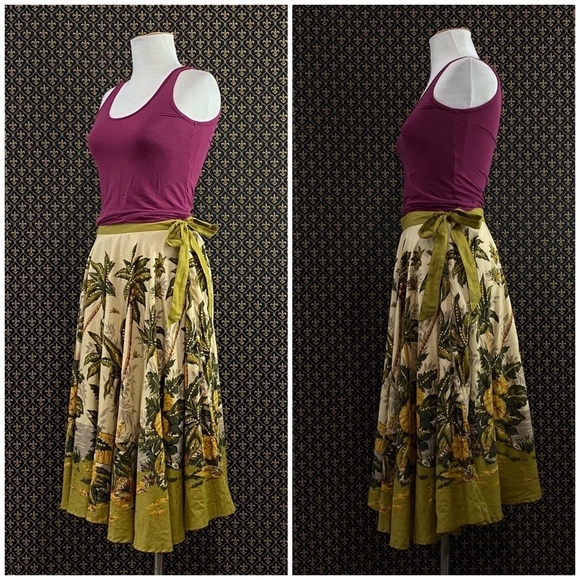 NWTs Anthro “Sun Palm Skirt” by Rose + Rose - Picture 4 of 8